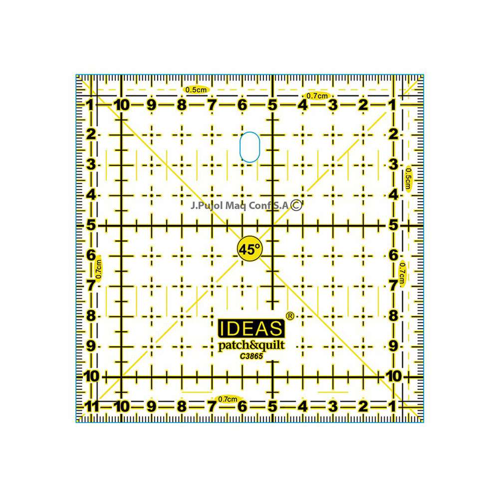 Regla patchwork IDEAS 11,5x11,5cm
